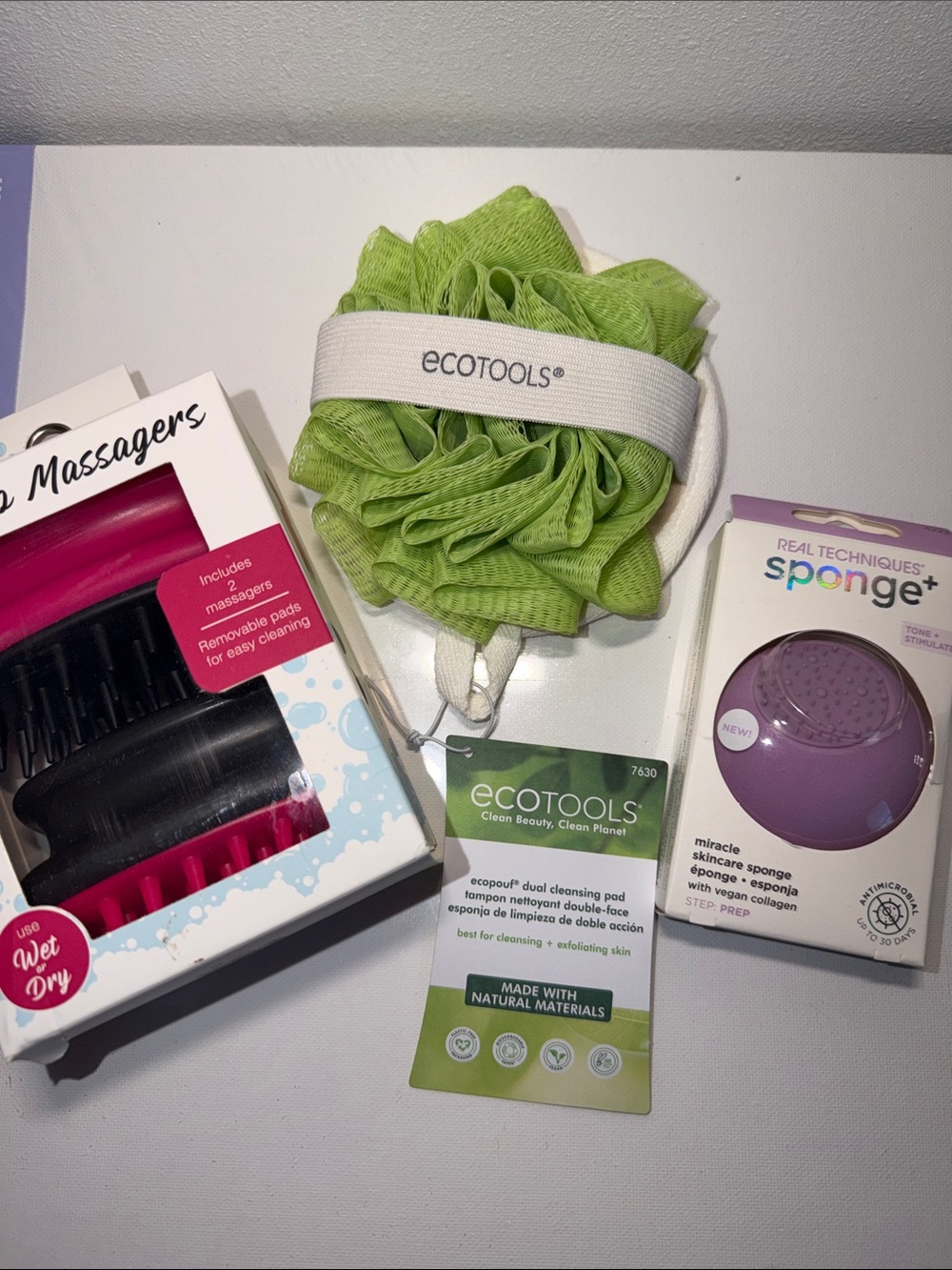 ecotools dual cleansing pad real techniques sponge bundle